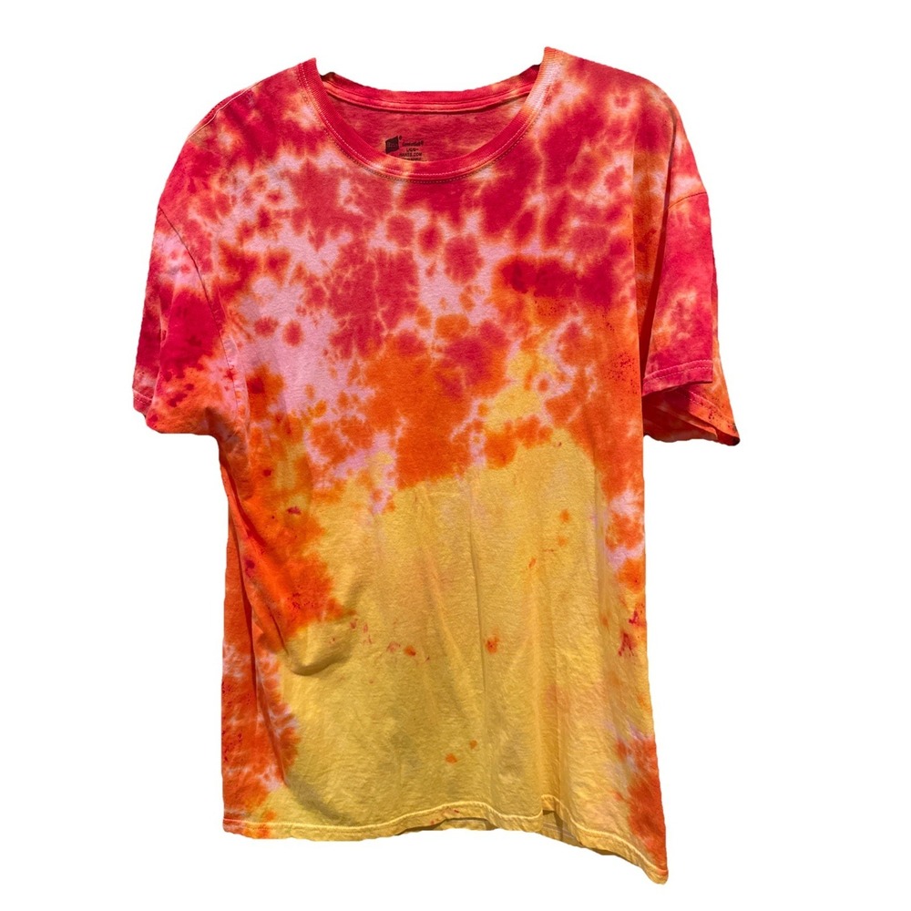 Crew Neck Tye Dyed Tee Shirt